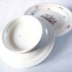 Flowered porcelain compotier