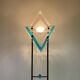 Post-Modern Floor Lamp att. to Mazzega, Italy, 1980s