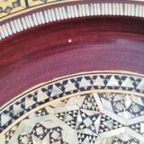 Vide poche en bois marqueterie de nacre