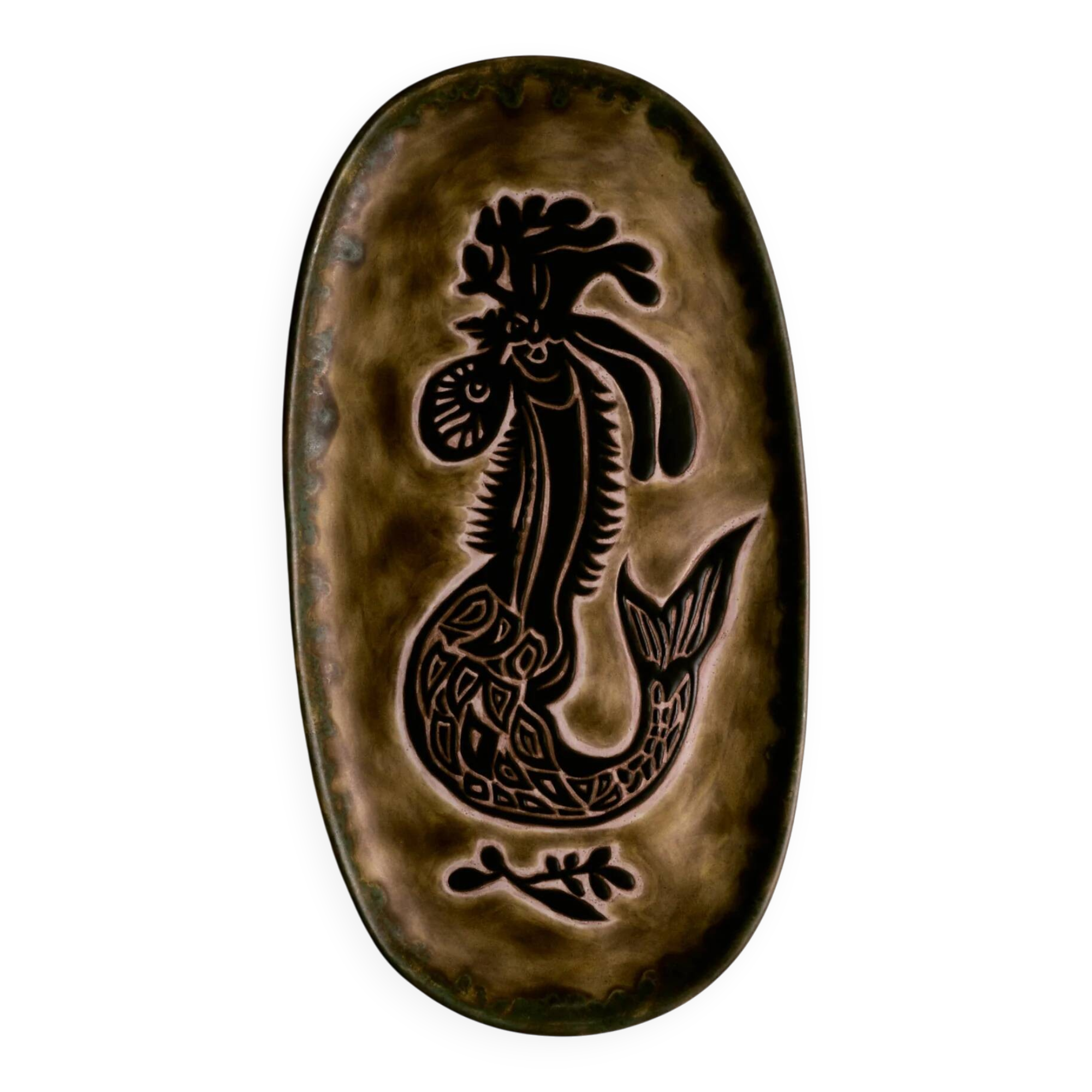 Ceramic dish, Jean Lurçat, 1950s