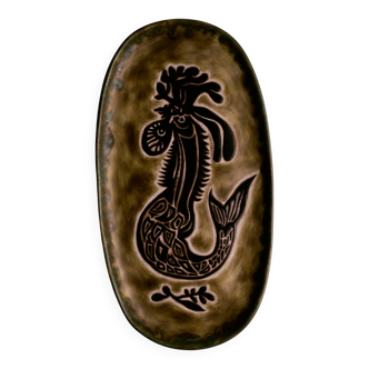 Plat en céramique, Jean Lurçat, 1950s