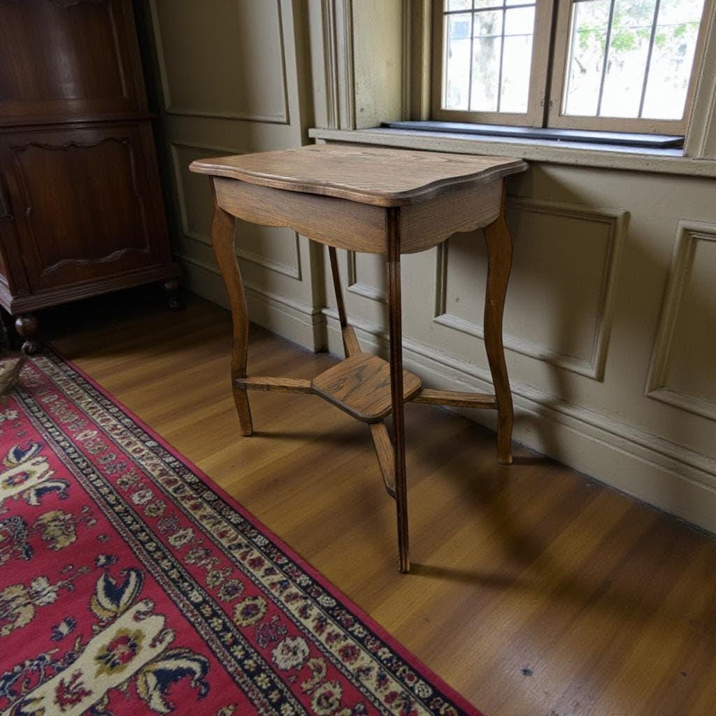 Table d'appoint classique vintage en bois / table de hall / console