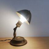 World War 2 WWII portable adjustable brass table lamp 1940s