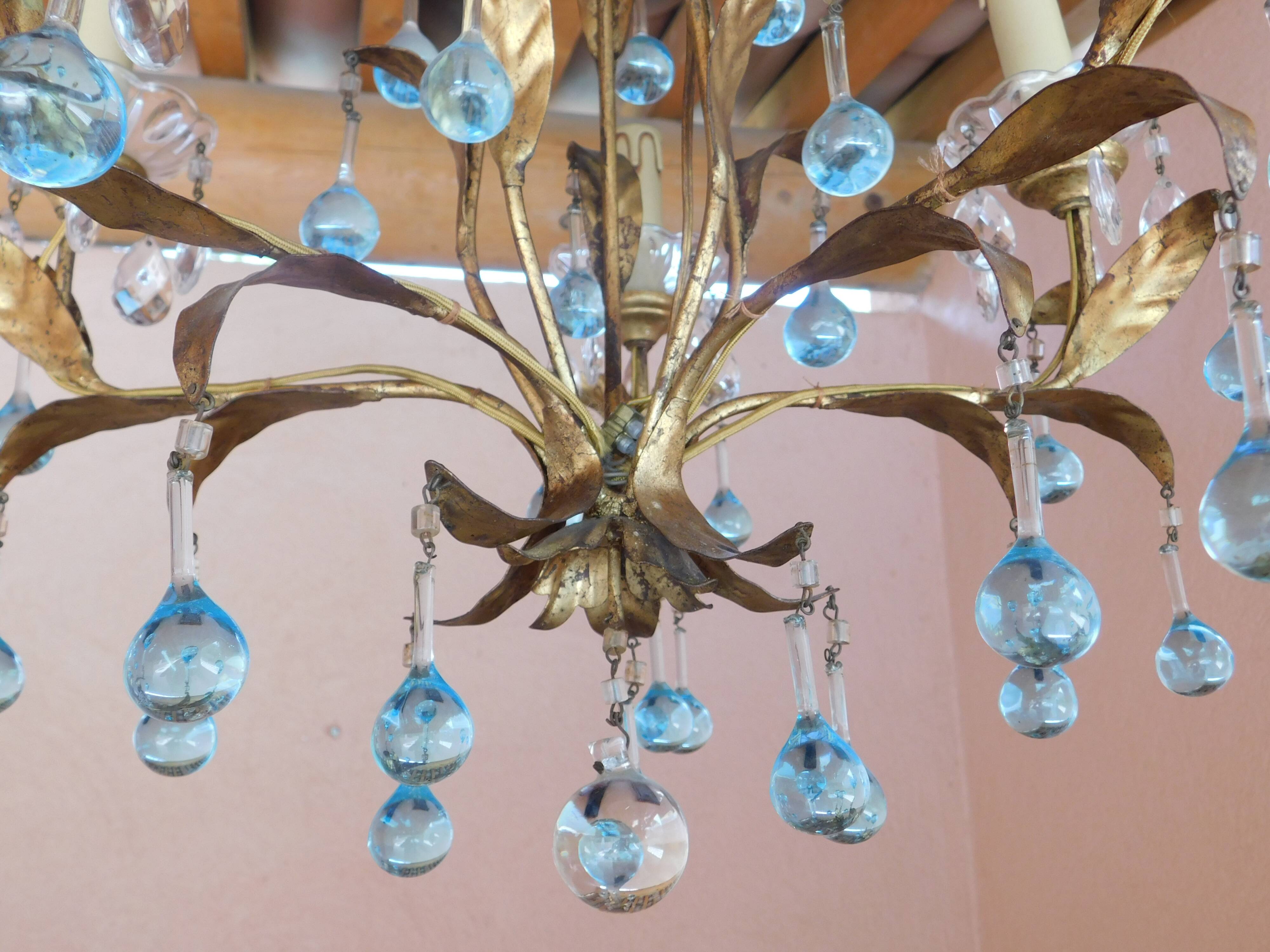 Lustre pampilles Murano