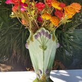 Art Nouveau ceramic dabbling vase