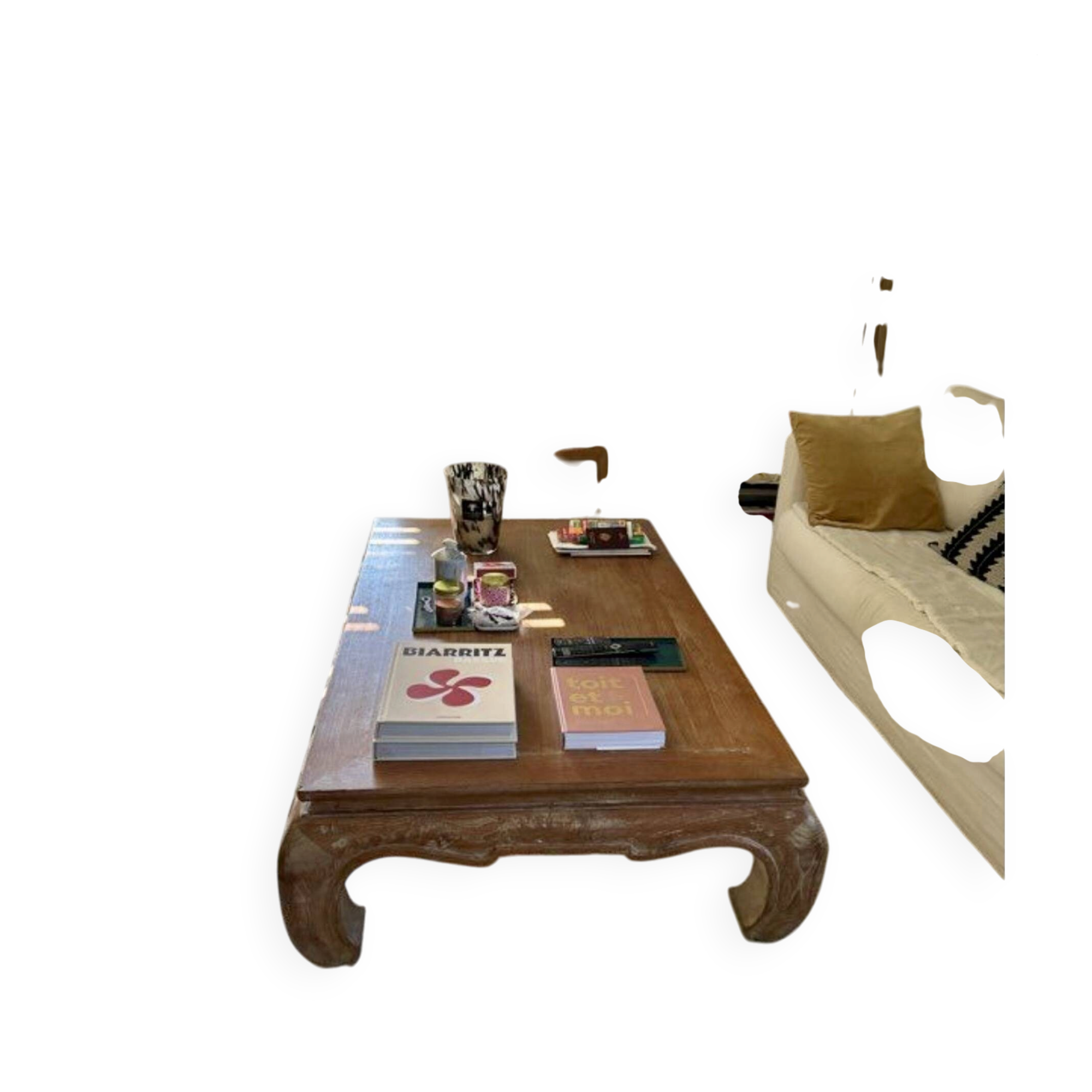Solid wood coffee table