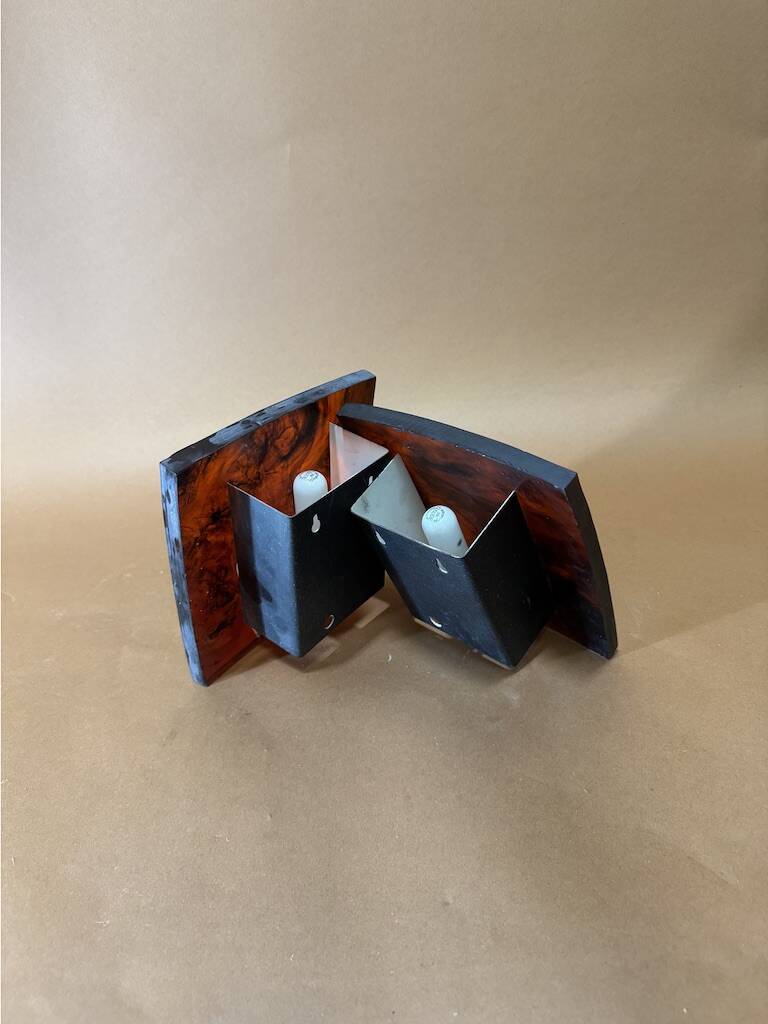 1970s resin wall lamps