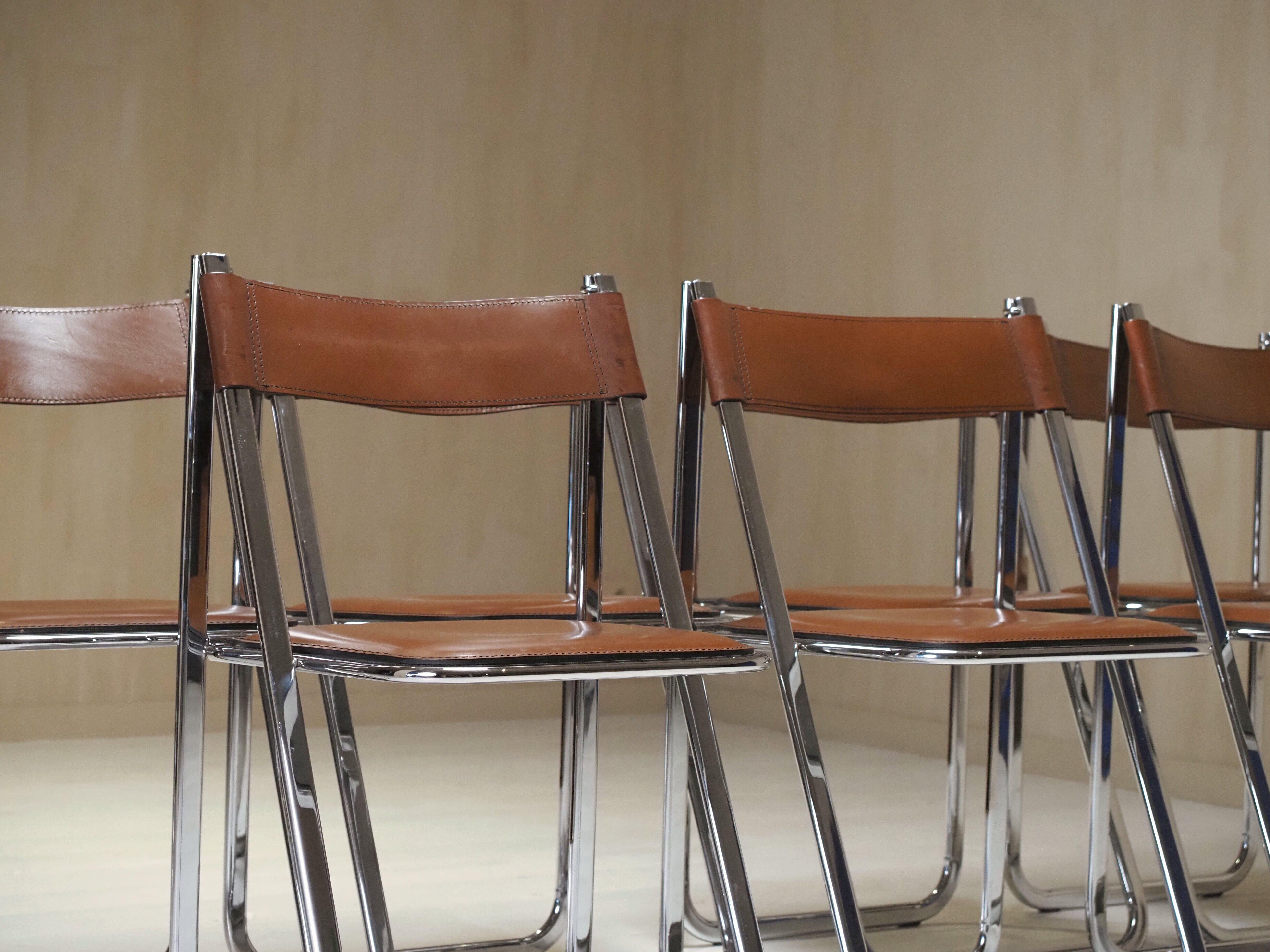 Chaises pliantes Tamara par Arrben ensemble de 7