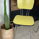 Pair of eiffel foot formica chairs