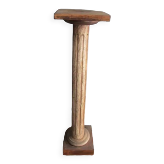 Old wooden column
