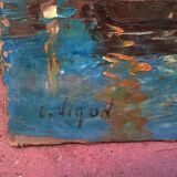 Painting of St Tropez by Le Vigon