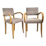 Paire de fauteuils bridges 1950