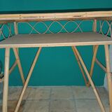 Vintage rattan desk
