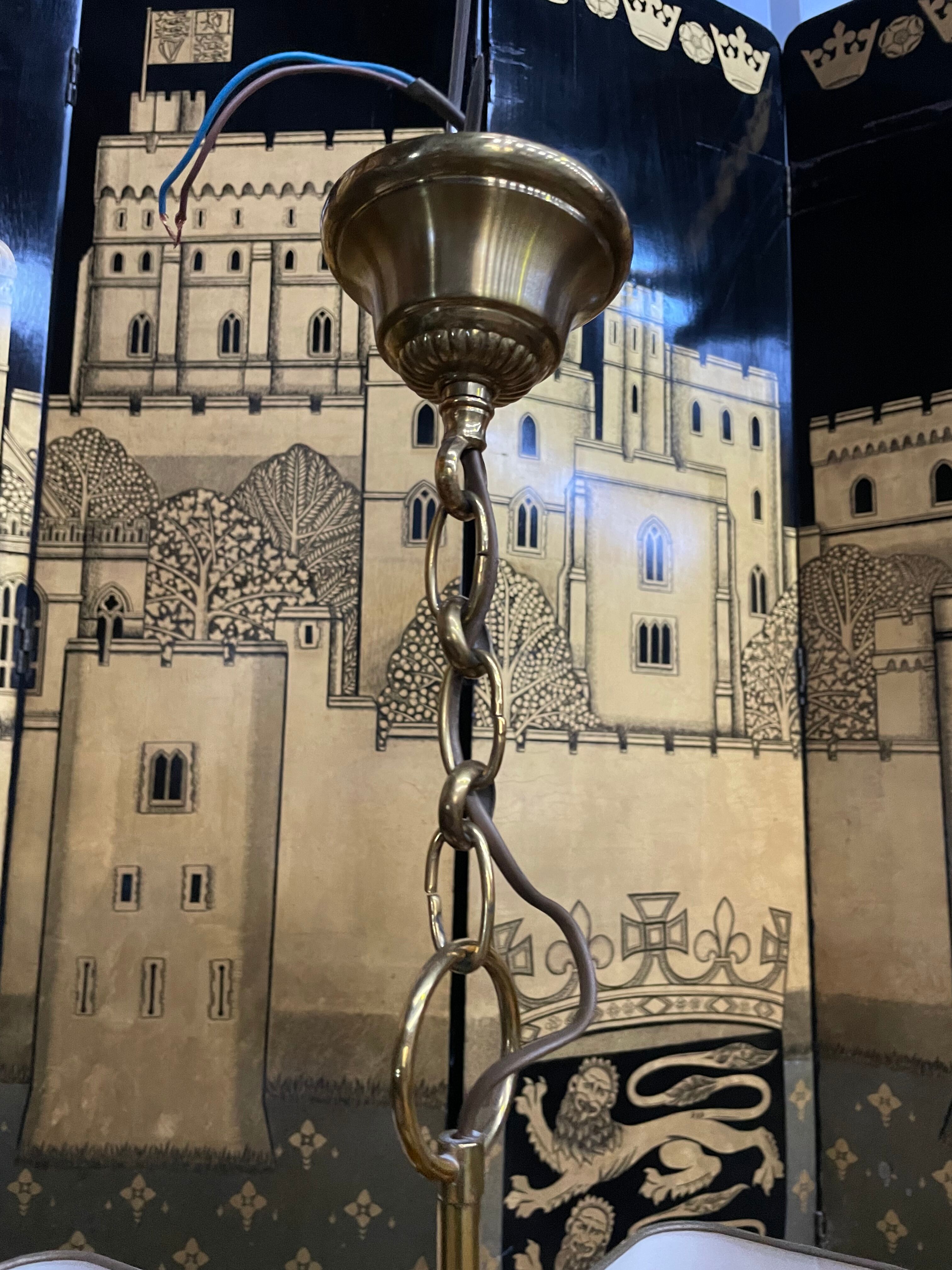 Brass chandelier 1970