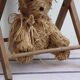 Old wooden folding chair