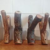 6 Hooks in walnut and apricot branches