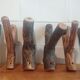 6 Hooks in walnut and apricot branches