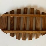 XL fish trivet in teak 1960
