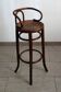 High children's stool in curved wood, 1890s