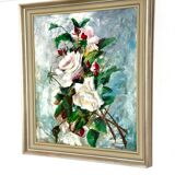 Original Oil on Canvas – “Flower Still Life” By M. Hellberg