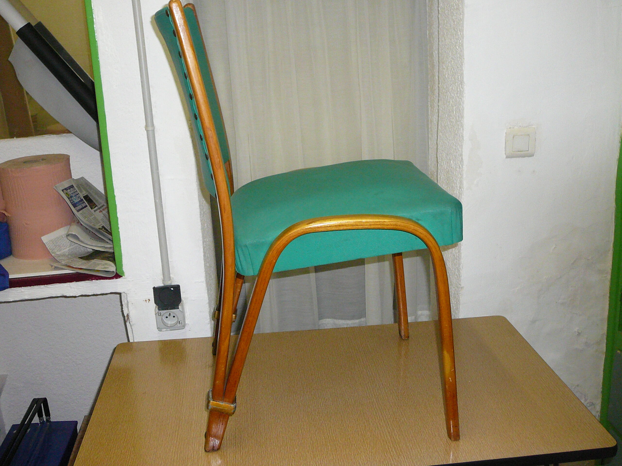 bow wood chair by Steiner stamped