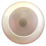 Suspension vintage en verre opalin
