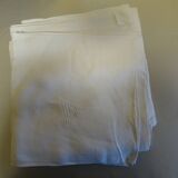 Lot de 9 serviettes anciennes monogrammées HW
