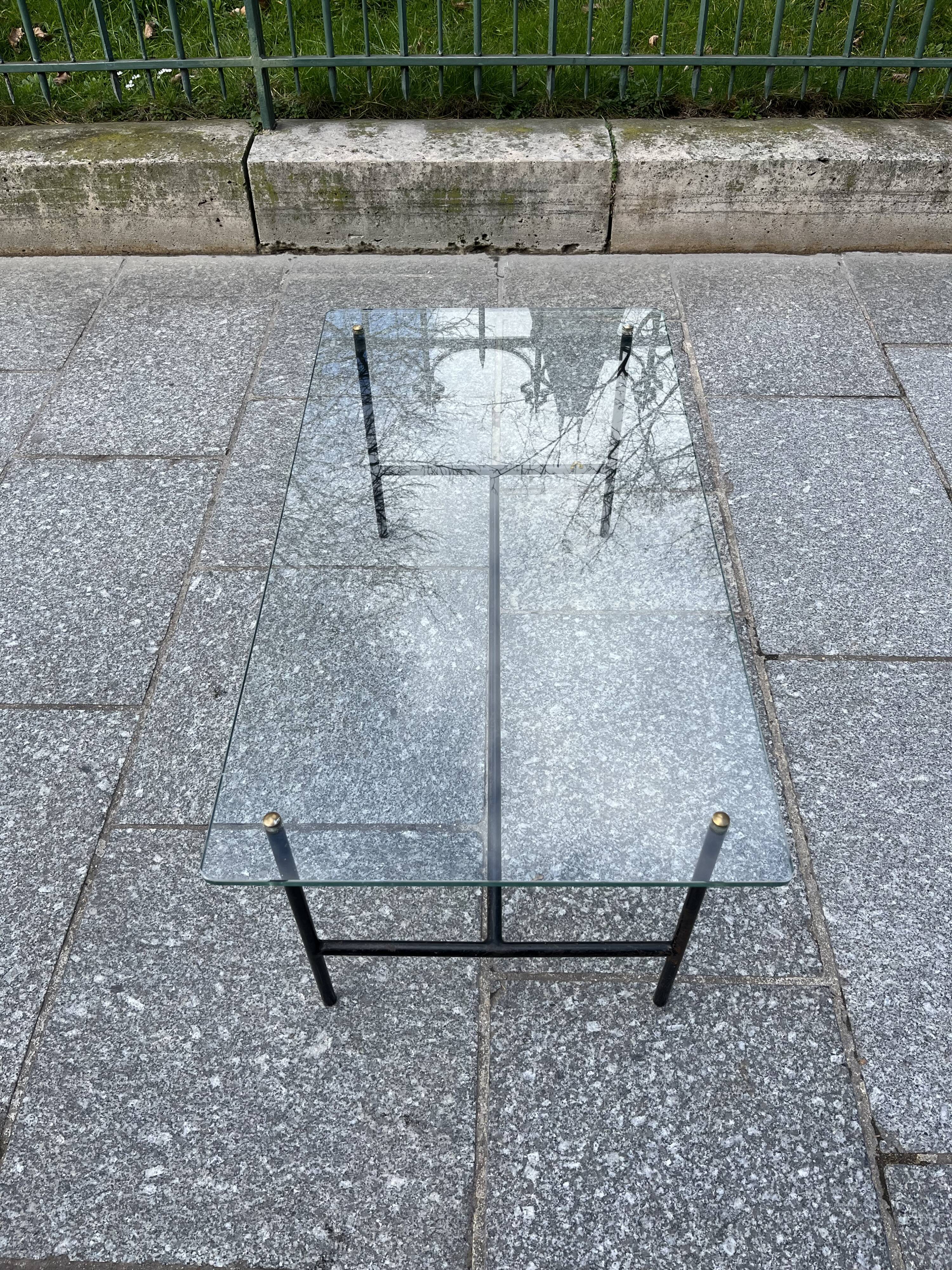 Coffee table by Pierre Guariche for Disderot. Around 1950.