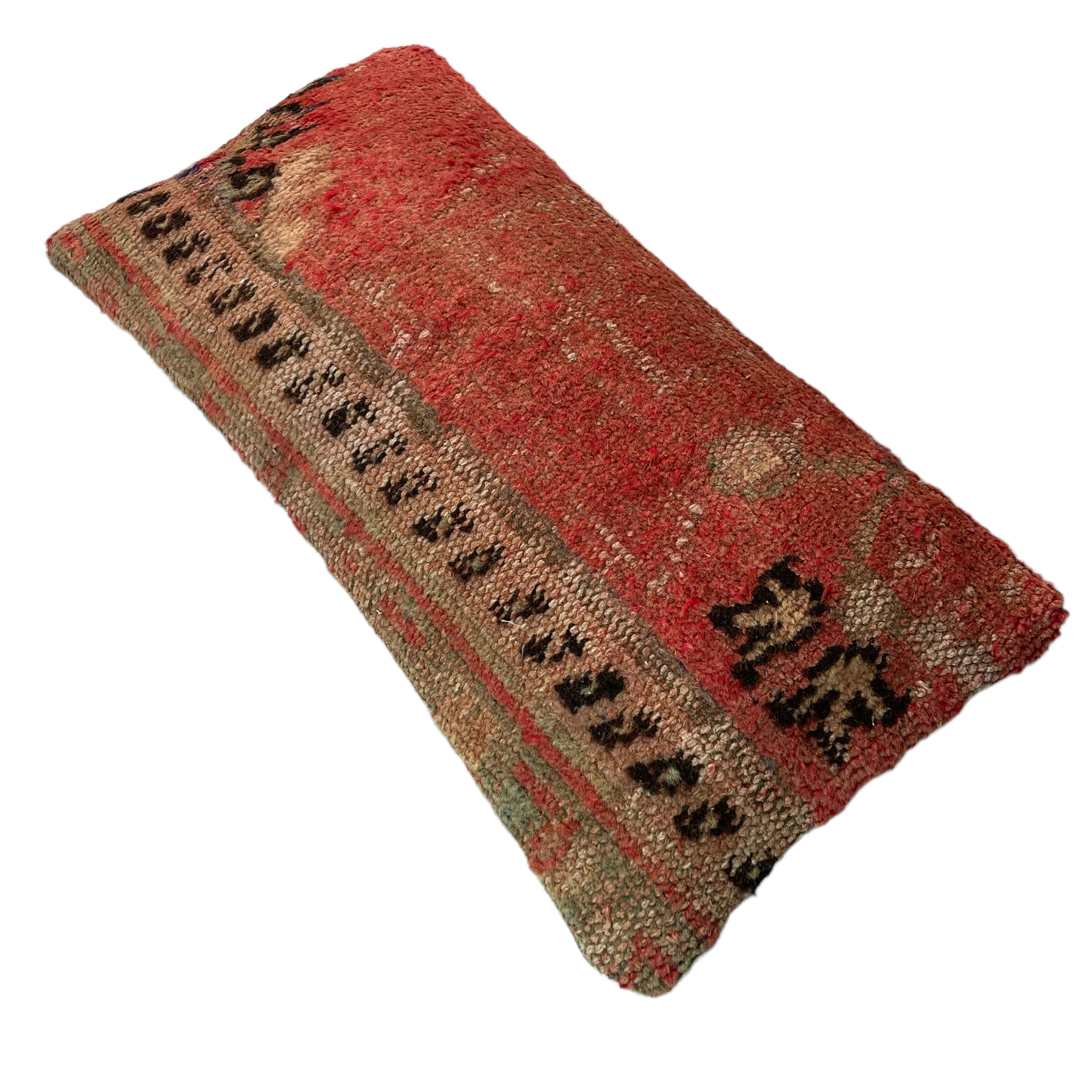 Vintage turkish handmade cushion cover , 30 x 60 cm