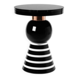 Casalto Havana Side Table – Handcrafted Ceramic, Marble & Copper Detail