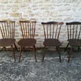 Mismatched bistro chairs