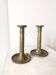 Vintage Brass Candleholders: Mid-Century Golden Candlesticks, Set of 2