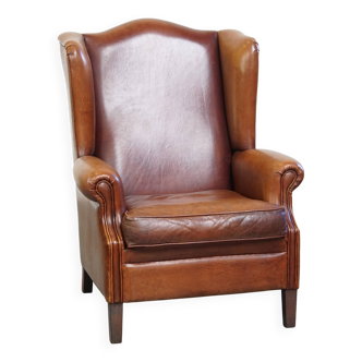 Fauteuil à oreilles en peau de mouton