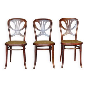 3 chaises thonet N°