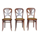 3 Thonet chairs No. 642 from 1910 "rare butterfly model"