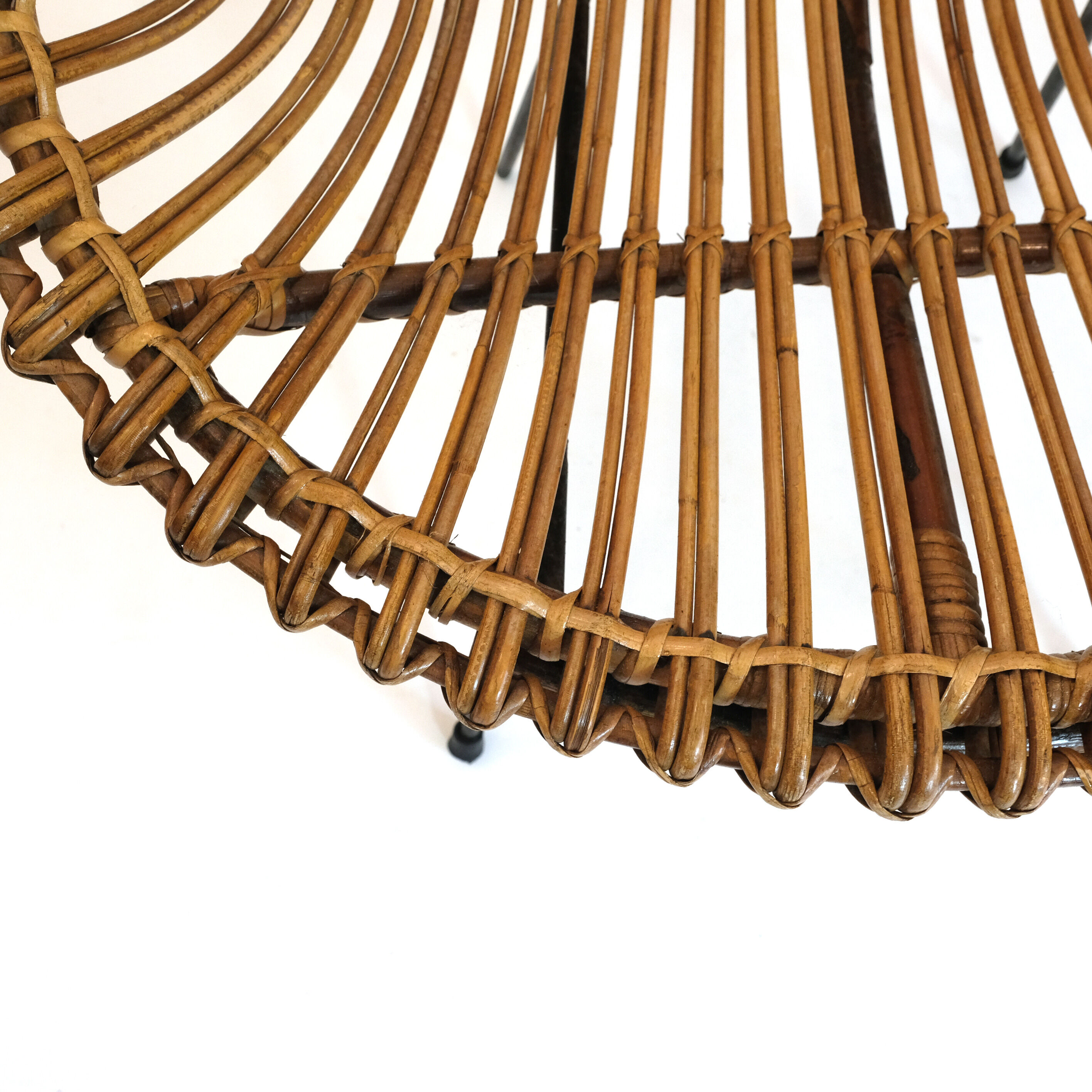 Italian rattan armchair from the 1960