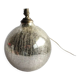 Pied lampe art déco boule de verre mercurisé craquelé