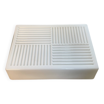 Vintage Wall Or Ceiling Light with Milk Glass, 1970s