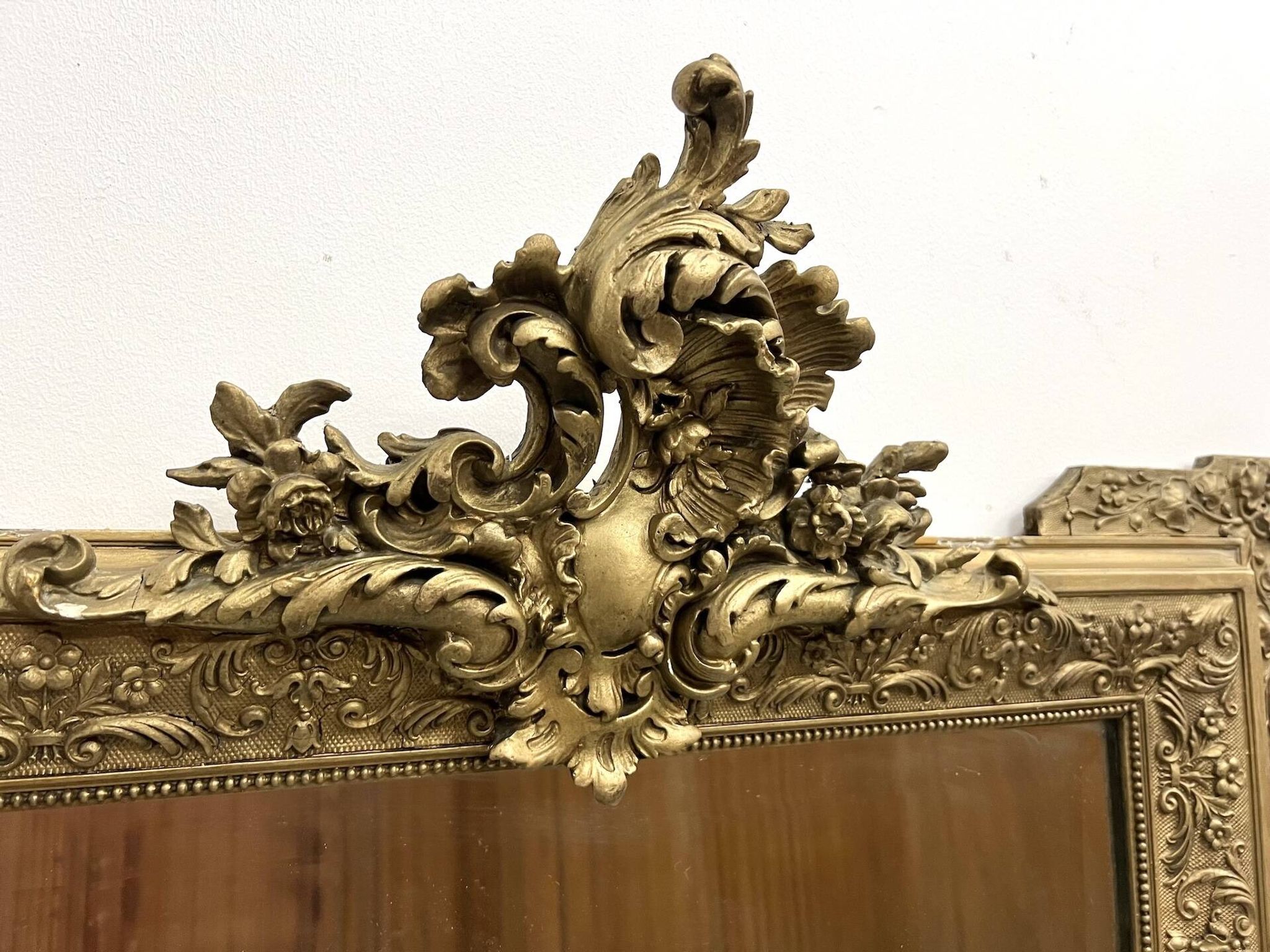 Napoleon III "rocaille" mercury mirror