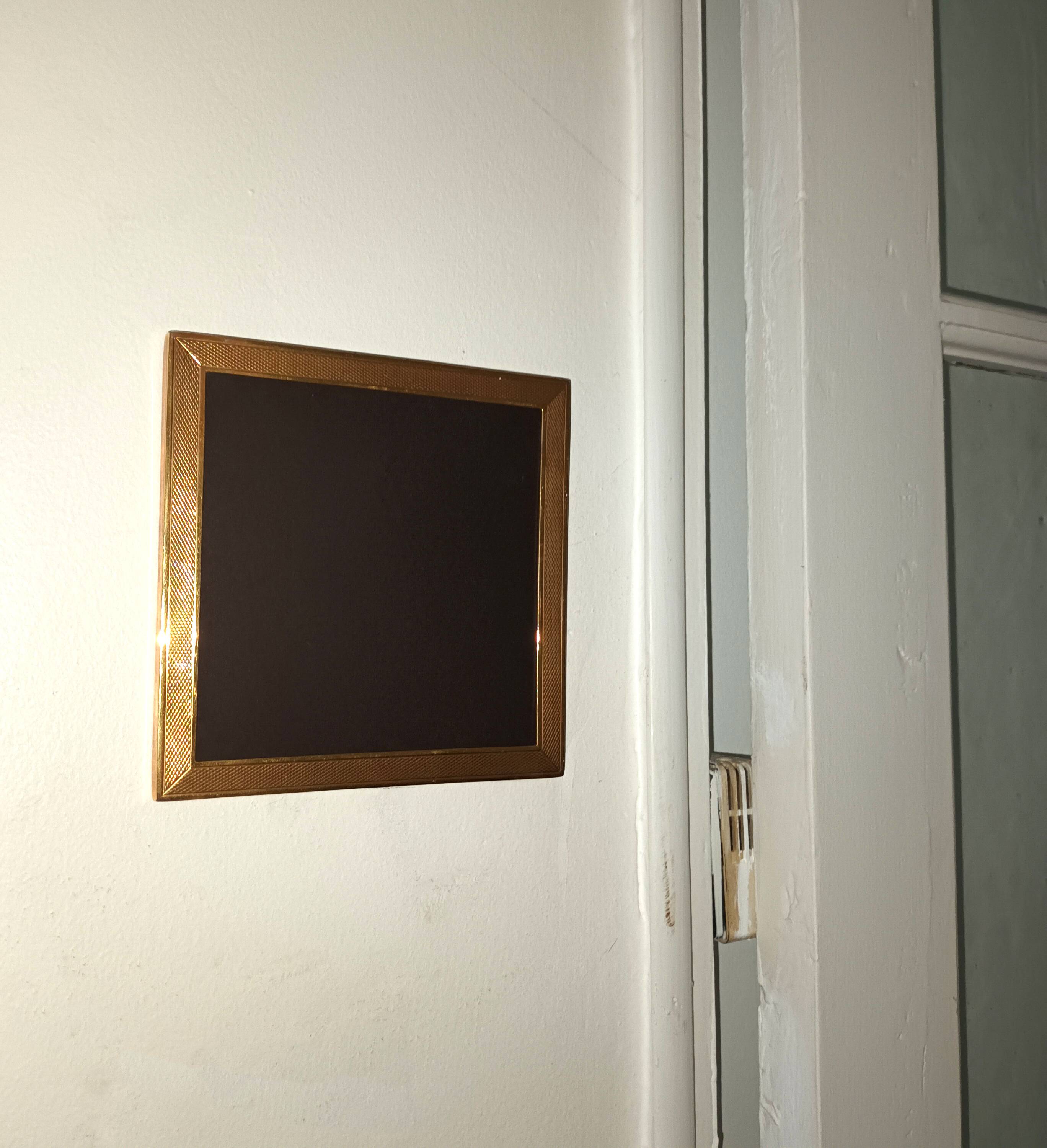 Golden square frame Italy circa 1970