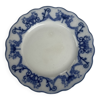 Assiette bleue Sarreguemines
