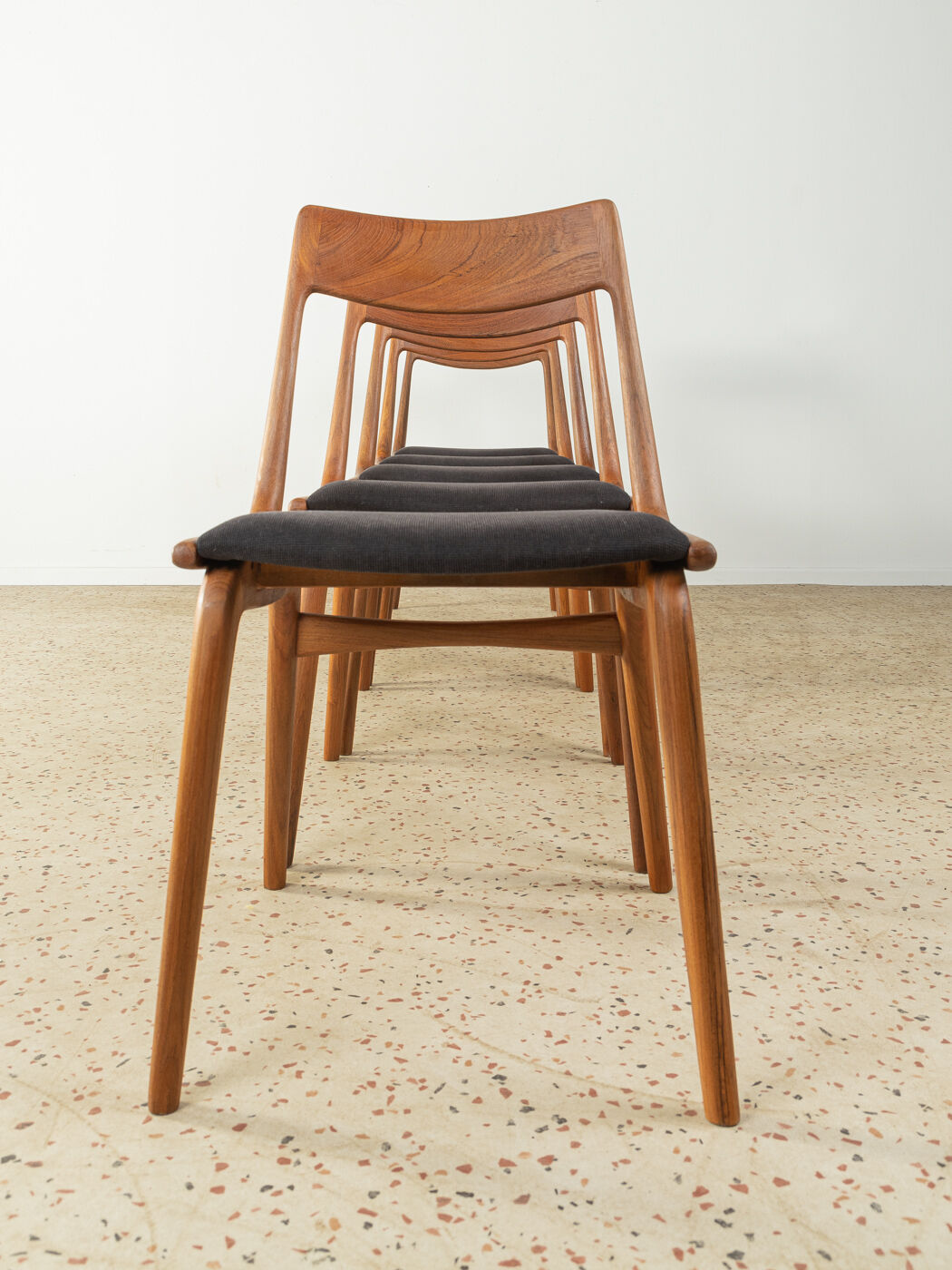 Boomerang Dining chairs by Alfred Christensen