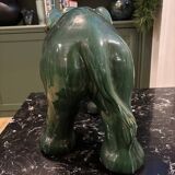 Large flamed ceramic elephant 1960