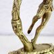 Pair of Commedia Dell Arte lamps in bronze and XXth glass