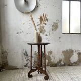 19th century oak pedestal console