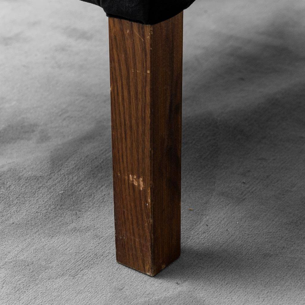 set di quattro sedie velluto legno anni '70 vintage modernariato