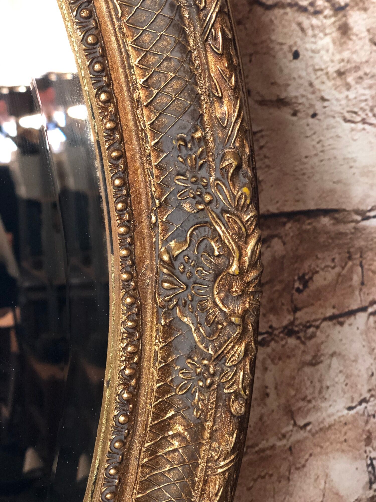 Louis XVI style oval mirror 80