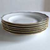 Set of 6 Sologne porcelain plates