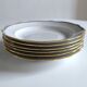 Set of 6 Sologne porcelain plates