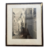 Old silver photograph Briançon 1950